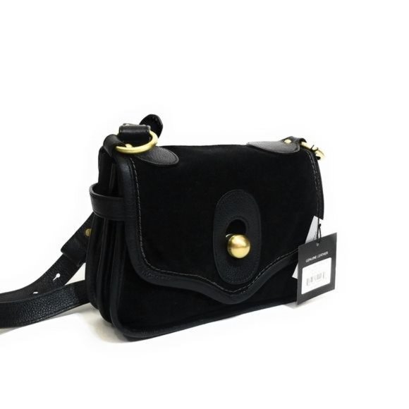 Nanette Lepore Womens New Waverly Flap Crossbody Shoulder Bag in Black - Picture 8 of 15